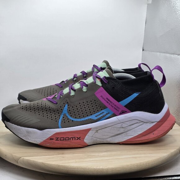 Nike ZoomX Zegama Ironstone Laser Blue Trail Running Shoes DH0623-002 Mens Sz 11 - Picture 1 of 8